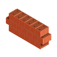 Керамический крупноформатный блок Porotherm 38